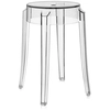 Image de KARTELL tabouret CHARLES GHOST hauteur 46 cm (Cristal - Polycarbonate transparent)