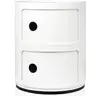 Image de KARTELL table de chevet COMPONIBILI à deux éléments (Blanc - ABS)
