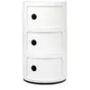 Image de KARTELL table de chevet COMPONIBILI à trois éléments (Blanc - ABS)