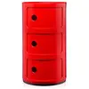 Image de KARTELL table de chevet COMPONIBILI à trois éléments (Rouge - ABS)