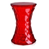 Image de KARTELL tabouret STONE (Rouge - Transparent ou coloré dans la masse en polycarbonate)