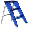 Image de KARTELL escabeau UPPER (Cobalt - Polycarbonate / Acier chromé)