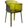 Image de KARTELL fauteuil PAPYRUS (Vert olive - Polycarbonate 2.0 recyclé)