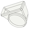 Image de FALMEC coude circulaire vers rectangulaire KACL.387 (ø125 / 150x70 mm - -)