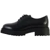 Image de Derbie Cuir Geox Iridea - Femme - Noir - Lacets ronds - Confort exceptionnel