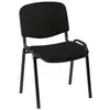Image de Chaise de conférence éco noir - pieds noir - lot de 4