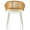Image de MAGIS fauteuil CYBORG CLUB (Jambes blanches brillantes / Dossier naturel - Polycarbonate / Midolino)