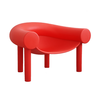 Image de MAGIS fauteuil SAM SON (Rouge - Polyéthylène)