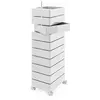 Image de MAGIS 360° meuble avec 10 tiroirs (Blanc - ABS poli / Aluminium)