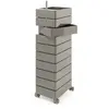 Image de MAGIS 360° meuble avec 10 tiroirs (Gris clair - ABS poli / Aluminium)