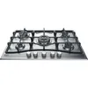 Image de HOTPOINT PNN 751 IX Plaque de cuisson gaz - 5 foyers - 105kW - L75 x P51cm - Revêtement inox - Inox