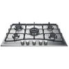 Image de Hotpoint Pcn 752 T/ix/ha Noir, Acier Inoxydable Intégré 75 Cm Gaz 5 Zone(s)