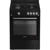 Image de Cuisinière Gaz 69l 4 Feux Noir Indesit I6ggkcb