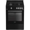 Image de Indesit Cuisinière gaz 69l 4 feux noir - I6GGKCB