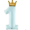 Image de Ballon Aluminium 117 cm - Mon premier anniversaire - Prince