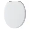 Image de Abattant wc universelle blanc pour wc en bois laqué