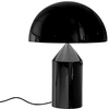 Image de OLUCE lampe de table ATOLLO MOYENNE (Exteur noir, inteur blanc - Métal)