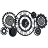 Image de ARTI E MESTIERI horloge murale FUSO MECCANO (Noir et boue - Métal verni)