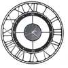 Image de ARTI E MESTIERI horloge murale KOROS 50 (Noir - métal verni et verre)