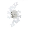 Image de ARTI E MESTIERI horloge murale PAPILLON (Blanc - Métal verni)