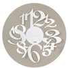 Image de ARTI E MESTIERI horloge murale FOCUS (Sable et blanc - Métal verni)