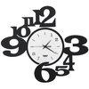 Image de ARTI E MESTIERI horloge murale KING (Noir et blanc - Métal verni)