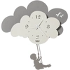 Image de ARTI E MESTIERI horloge murale à pendule NUVOLA (Boue, ivoire et boue - Métal verni)