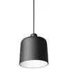 Image de LUCEPLAN lampe à suspension ZILE SMALL (Noir mat - Acier et PLA)