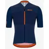 Image de Maillot Santini Redux Istinto manche courte bleu marine orange - Coupe Sleek - XS