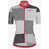 Image de Maillot Santini Tono Sfera manche courte blanc noir rose femme - Coupe Slim - XXL