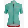 Image de Maillot Santini Delta Kinetic Polartec manche courte femme bleu céleste femme - Coupe Slim - XXL