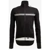Image de Veste fine imperméable Santini Guard Neo Shell noir blanc - Coupe Slim - L