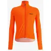 Image de Veste fine coupe-vent Santini Nebula orange fluo - Coupe Classic - S