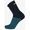 Image de Chaussettes Santini Le Maillot Jaune Allez bleu marine turquoise - M-L