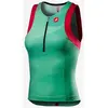 Image de Top Castelli Free Tri Rosso Corsa sans manches vert rouge femme - S
