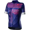 Image de Maillot Castelli Astratta manche courte bleu rose femme - L