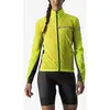 Image de Veste fine coupe-vent Castelli Squadra Stretch jaune fluo gris foncé femme - XL