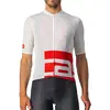 Image de Maillot Castelli Downtown manche courte blanc rouge - XL