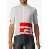 Image de Maillot Castelli Downtown manche courte blanc rouge - XXL