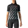Image de Maillot Castelli Pendio manche courte noir bleu céleste femme - M