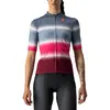 Image de Maillot Castelli Dolce manche courte bleu acier rose lilas femme - L