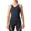 Image de Maillot Castelli Solaris bretelles noir blanc femme - L
