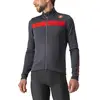 Image de Maillot Castelli Puro 3 manche longue gris foncé rouge réfléchissant - S