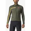 Image de Maillot Castelli Unlimited Thermal manche longue vert foncé jaune - S