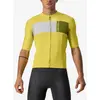 Image de Maillot Castelli Prologo 7 manche courte jaune clair blanc vert - M