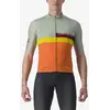 Image de Maillot Castelli A Blocco manche courte vert pâle orange multicolore - M