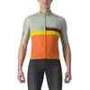 Image de Maillot Castelli A Blocco manche courte vert pâle orange multicolore - XXL