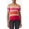 Image de Maillot Castelli Dolce manche courte rouge hibiscus orange femme - L