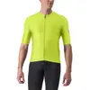 Image de Maillot Castelli Aero Race 6.0 Rosso Corsa manche courte vert lime électrique - L