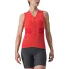 Image de Maillot Castelli Anima 4 sans manches rouge hibiscus femme - L